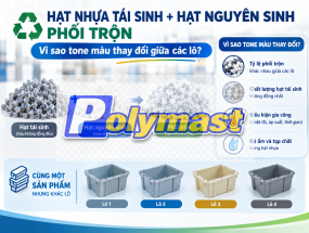 Hạt nhựa tái sinh và hạt nguyên sinh phối trộn: vì sao tone màu thay đổi giữa các lô?
