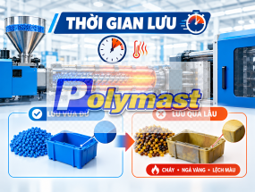 Thời gian lưu trong xi lanh ép phun: nguyên nhân khiến nhựa cháy, ngả vàng và lệch màu